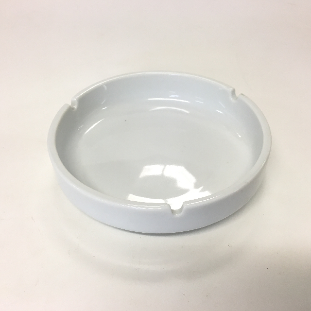 ASHTRAY, White Ceramic Large